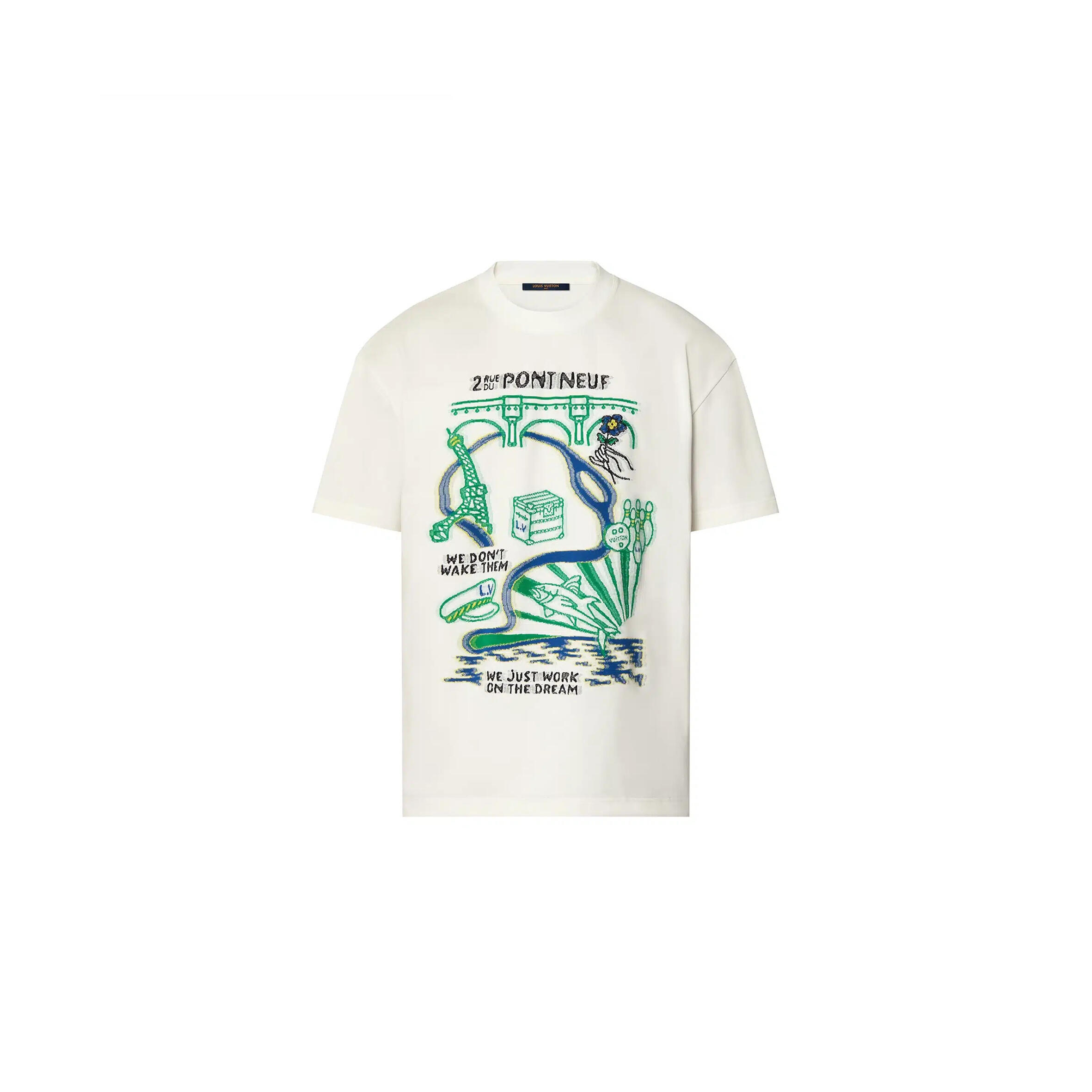 l0vis Vvtt0n intarsia graphic cotton t-shirt